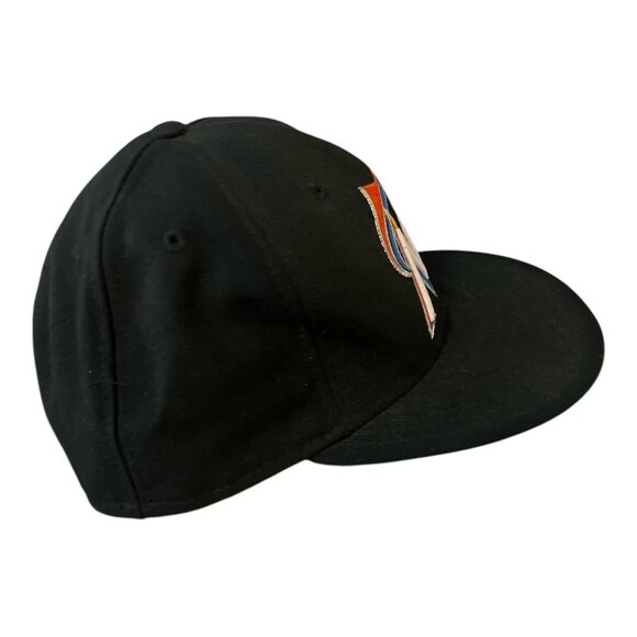 Miami Marlins New Era 59FIFTY Black Fitted Hat Size 7 5/8 – MLB On-Field Cap - Picture 2 of 7